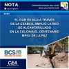 EL GOB DE BCS AMPLIÓ LA RED DE ALCANTARILLADO EN LA COL EL CENTENARIO LA PAZ